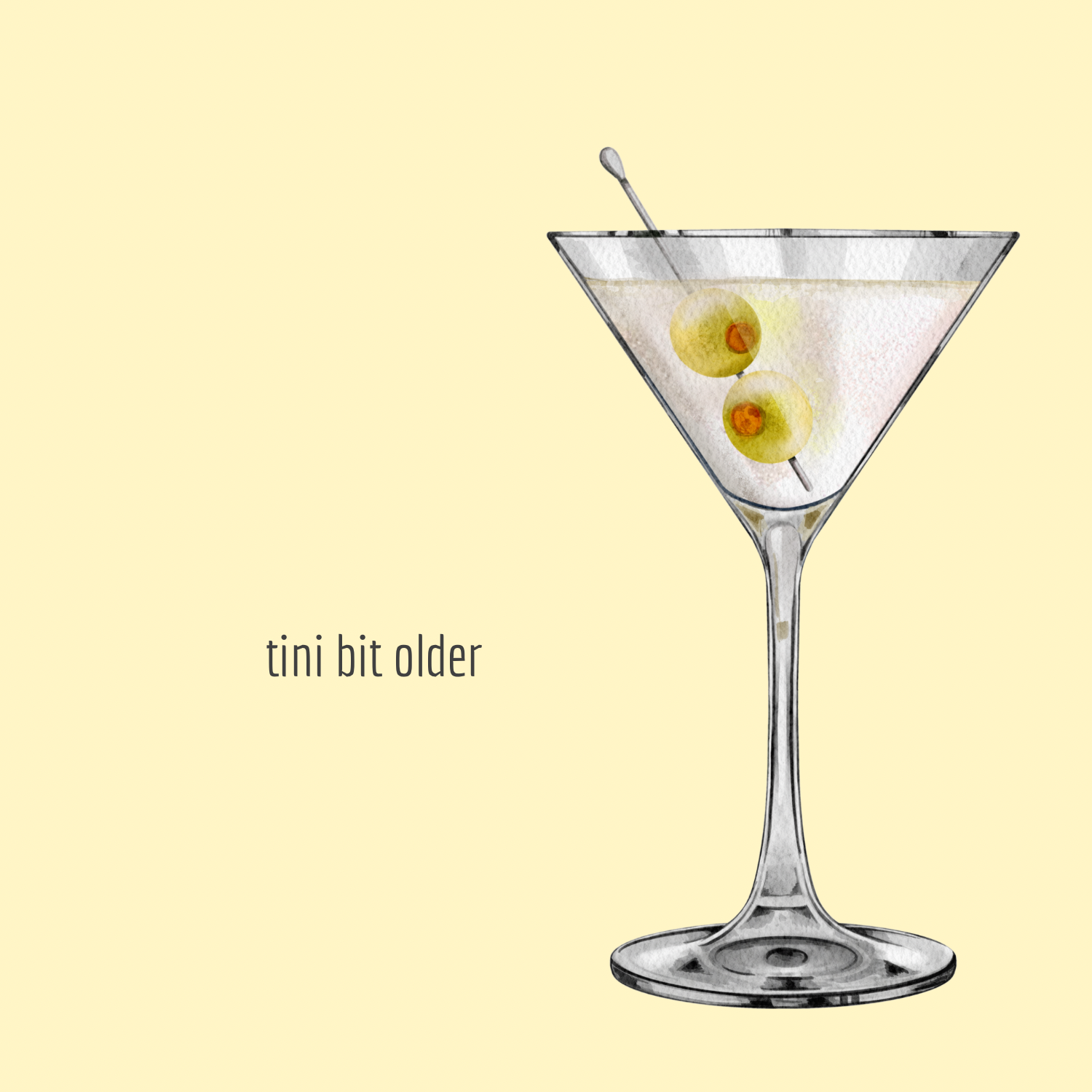 Tini bit older Greeting Card