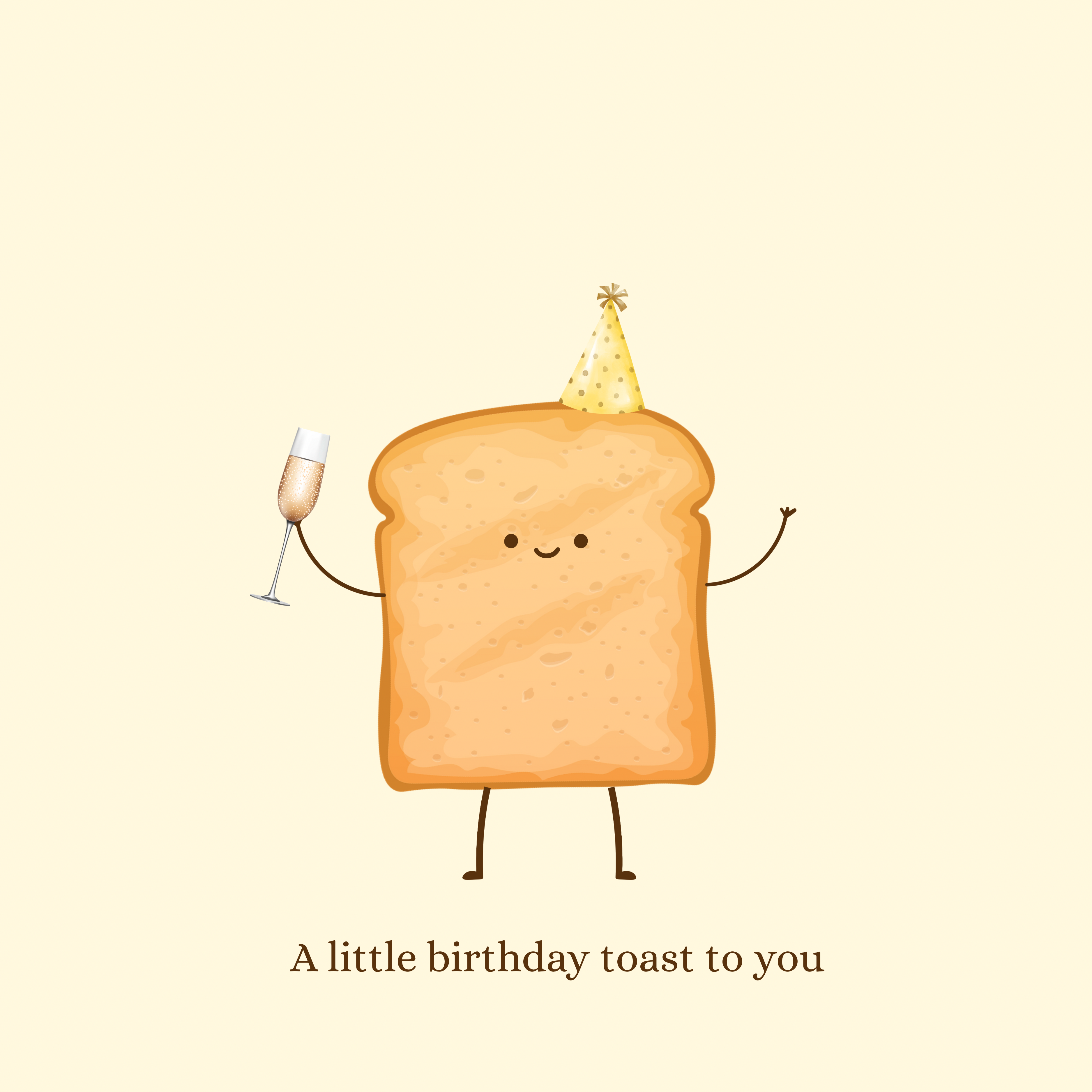 Toast Greeting Card