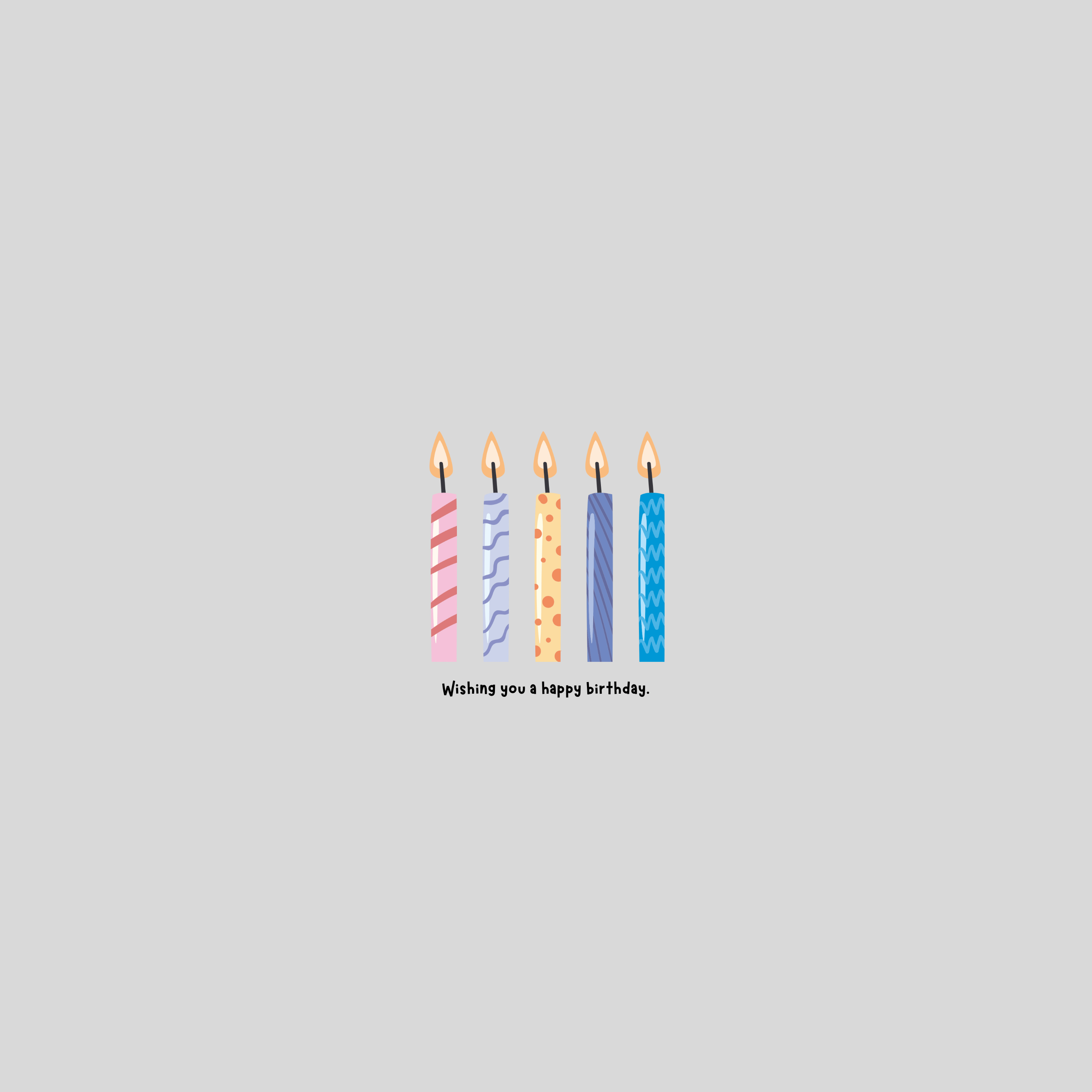 Candles Greeting Card