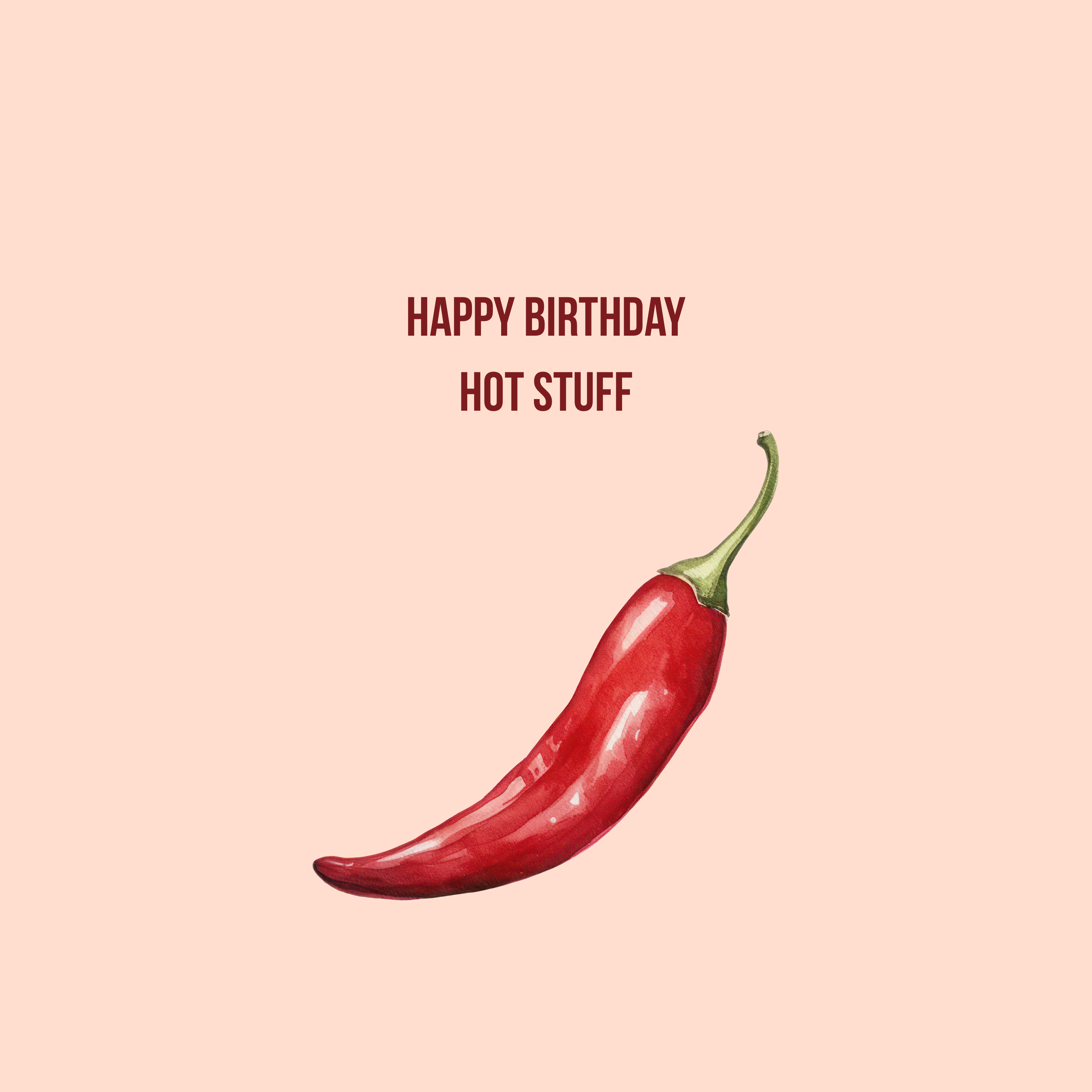 Hot Stuff Greeting Card