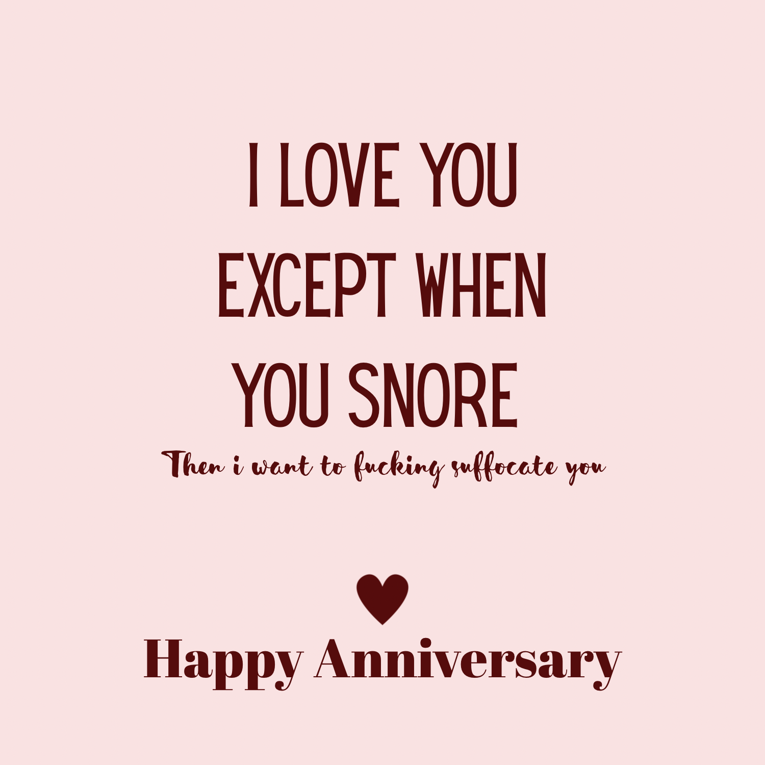 Snore Greeting Card