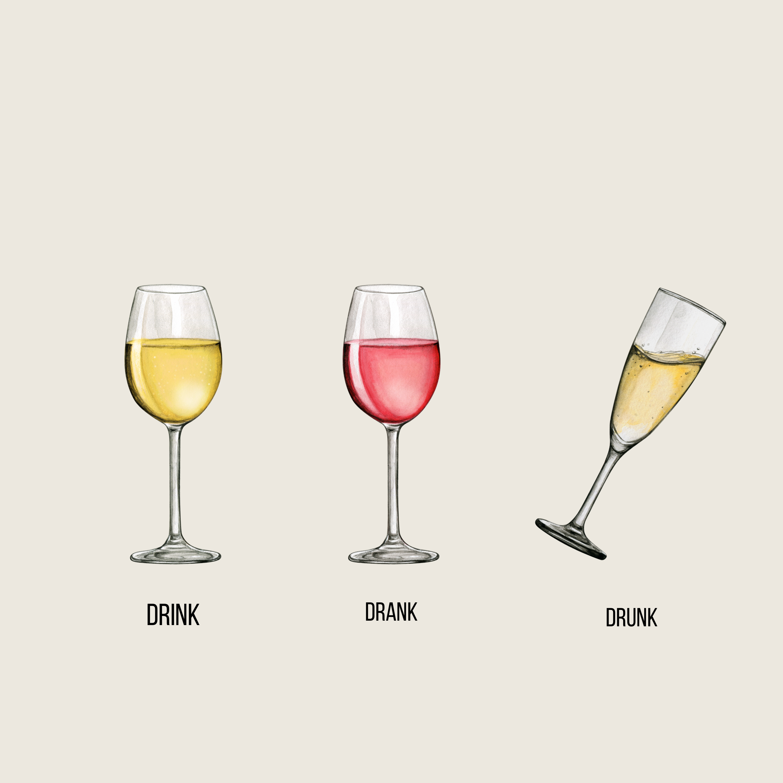 Drank Greeting Card