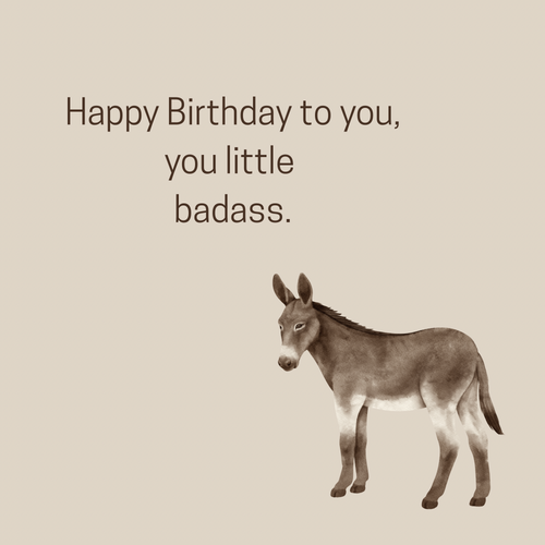 Badass Greeting Card